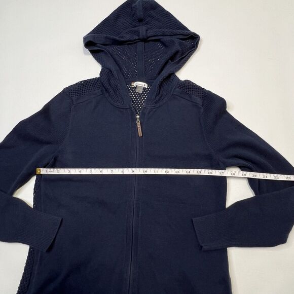 Smartwool Women's Everyday Exploration Navy Full Zip Sweater Jacket- Size Small - Picture 7 of 11